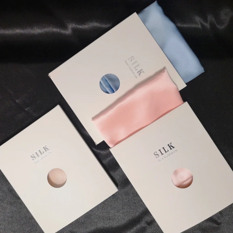 Luxury Skincare Gifts - 100% 뽕나무 실크 베개 커버 (숨겨진