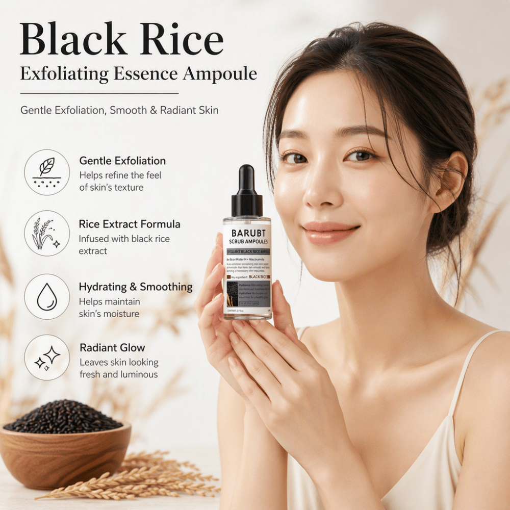 Luxury Skincare Gifts - 블랙 라이스 각질 제거 앰플 80ml,
