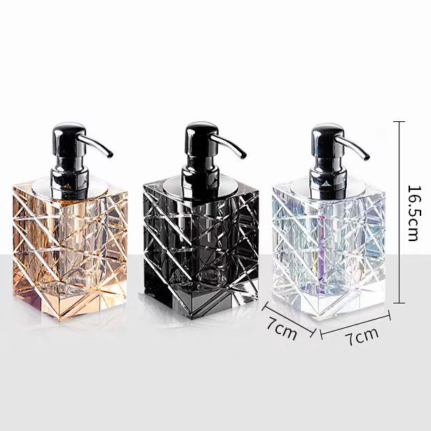 Luxury Skincare Containers - 모던 미니멀리스트 크리스탈 유리 용기 고급