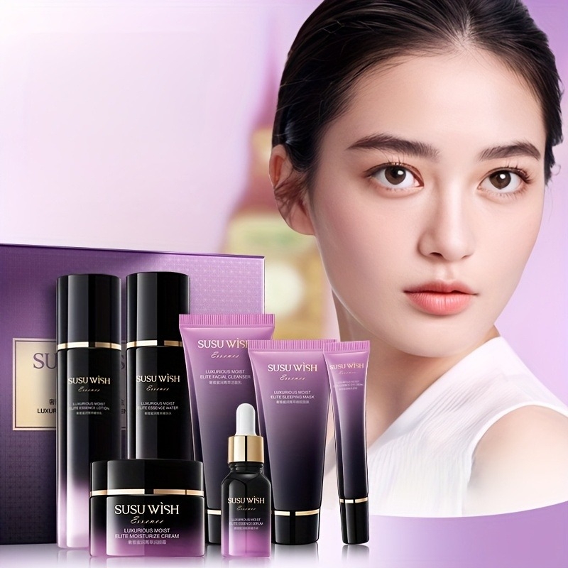 Luxury Skincare Gifts - 고급스럽고 우아한 9종 보습 에센스 세트,