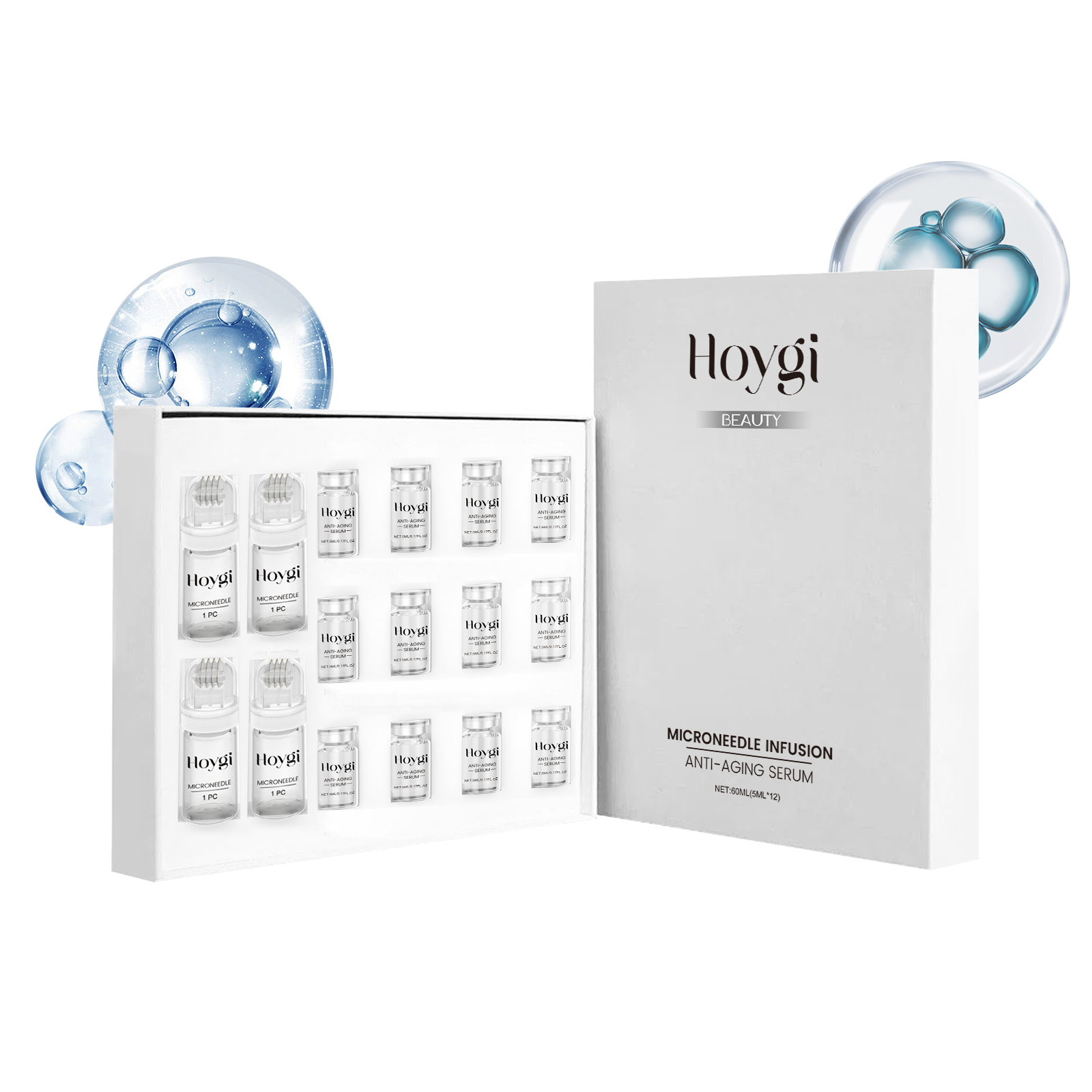 Luxury Skincare Brands - 마이크로니들 롤러가 포함된 퍼밍 페이셜 세럼