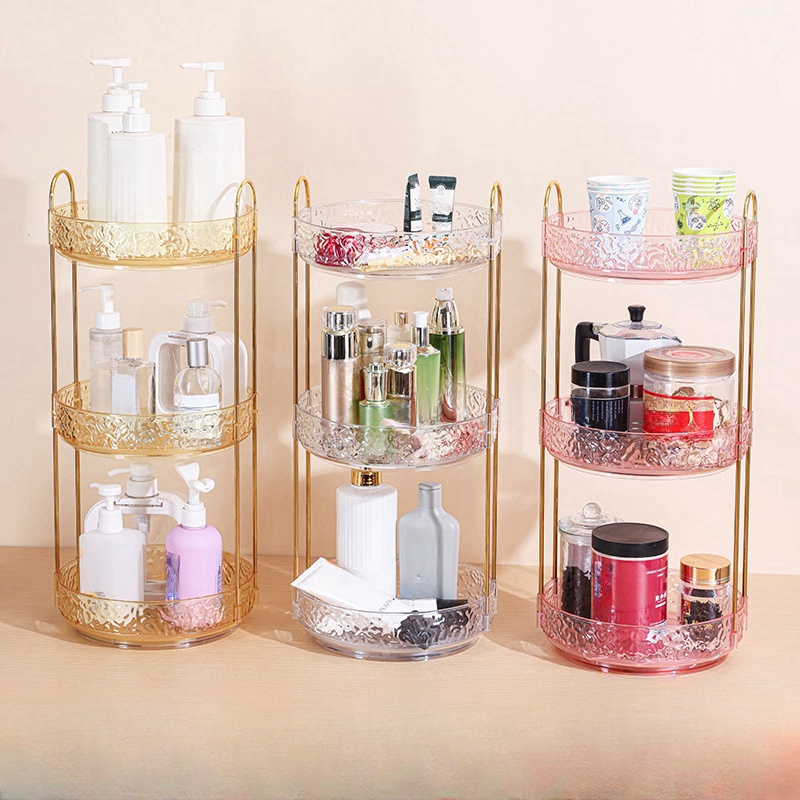 Luxury Skincare Containers - 접근 가능한 고급 회전 화장품 보관함,