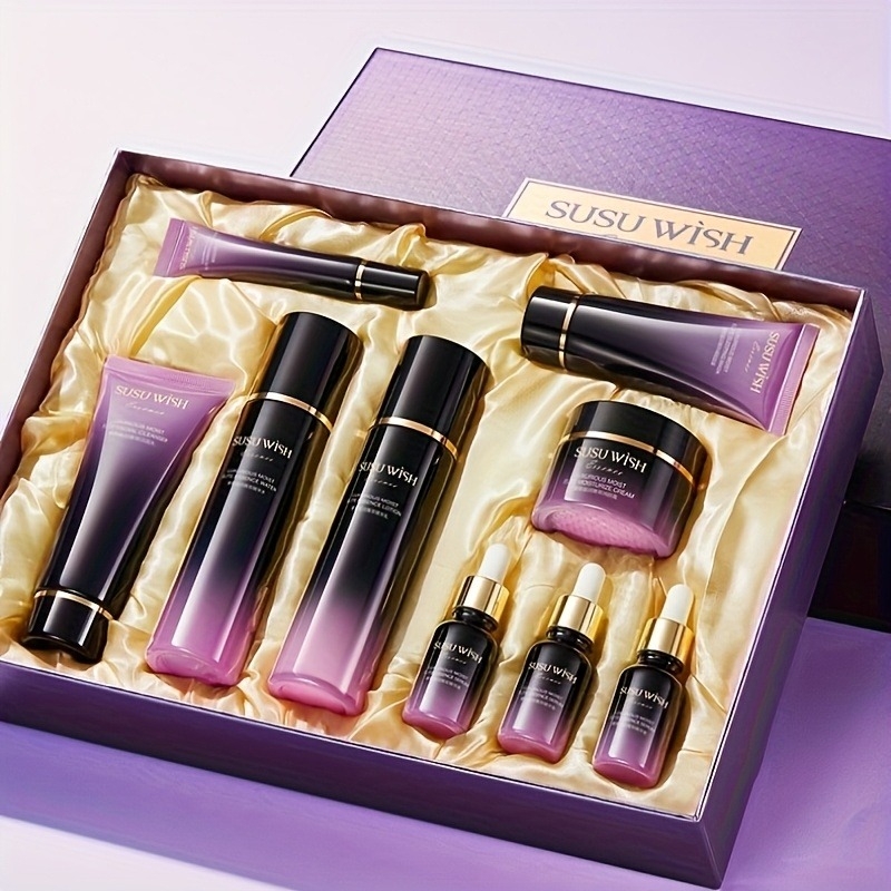 고급스럽고 우아한 9종 보습 에센스 세트, 클렌징 밀크 - Luxury Skincare Gifts 리뷰 및 가격
