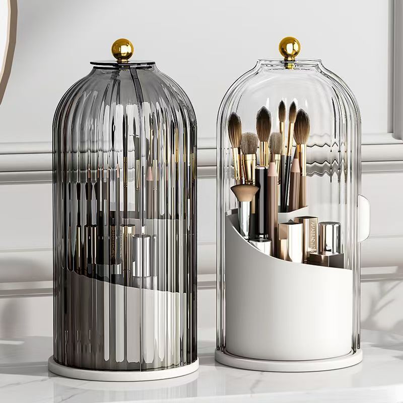 360 °   뚜껑이있는 회전 메이크업 브러쉬 홀더 럭 - Luxury Skincare Containers 리뷰 및 가격