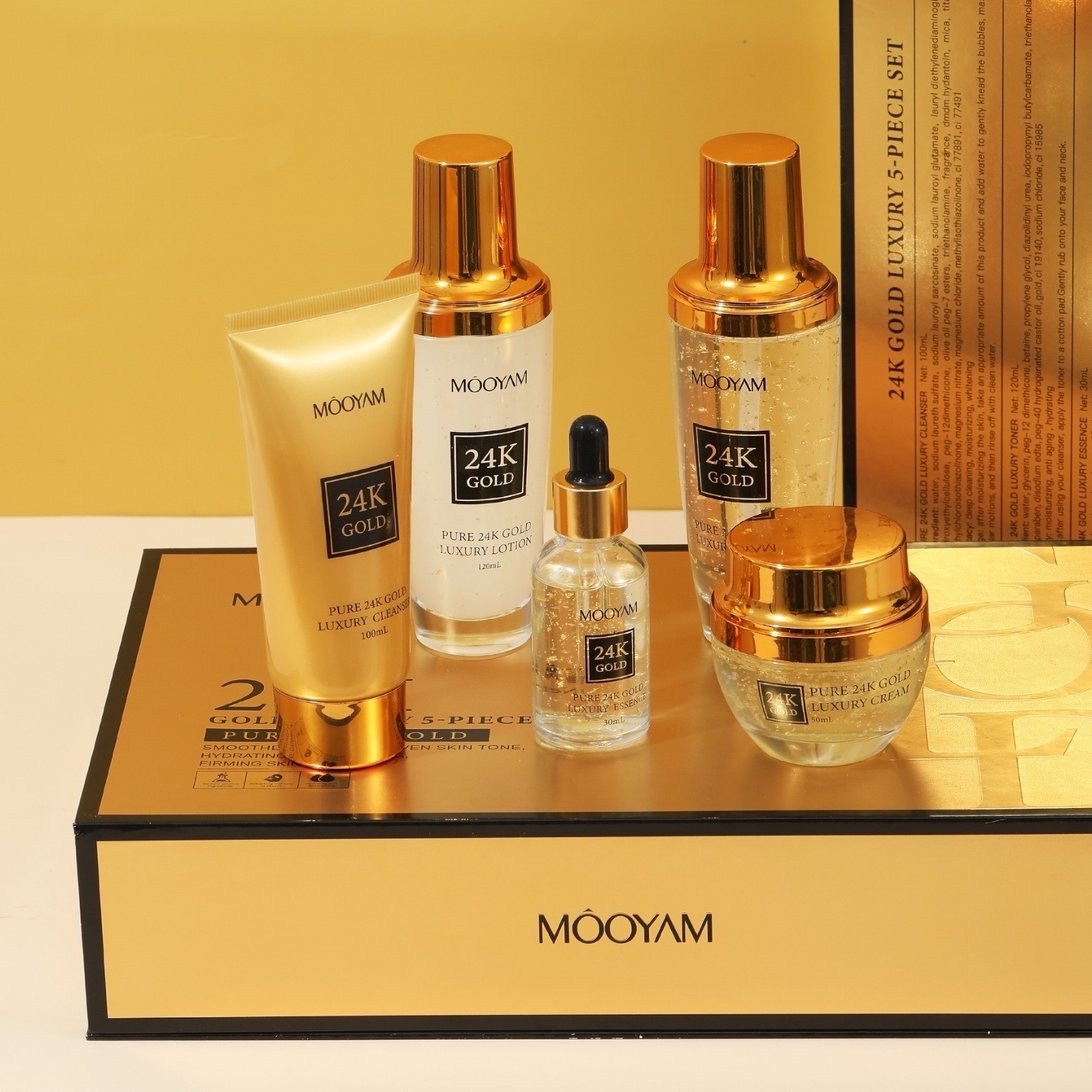 24K 골드 럭셔리 보습 안티 링클 세트 잔주름 감소  - Luxury Skincare Moisturizer 리뷰 및 가격