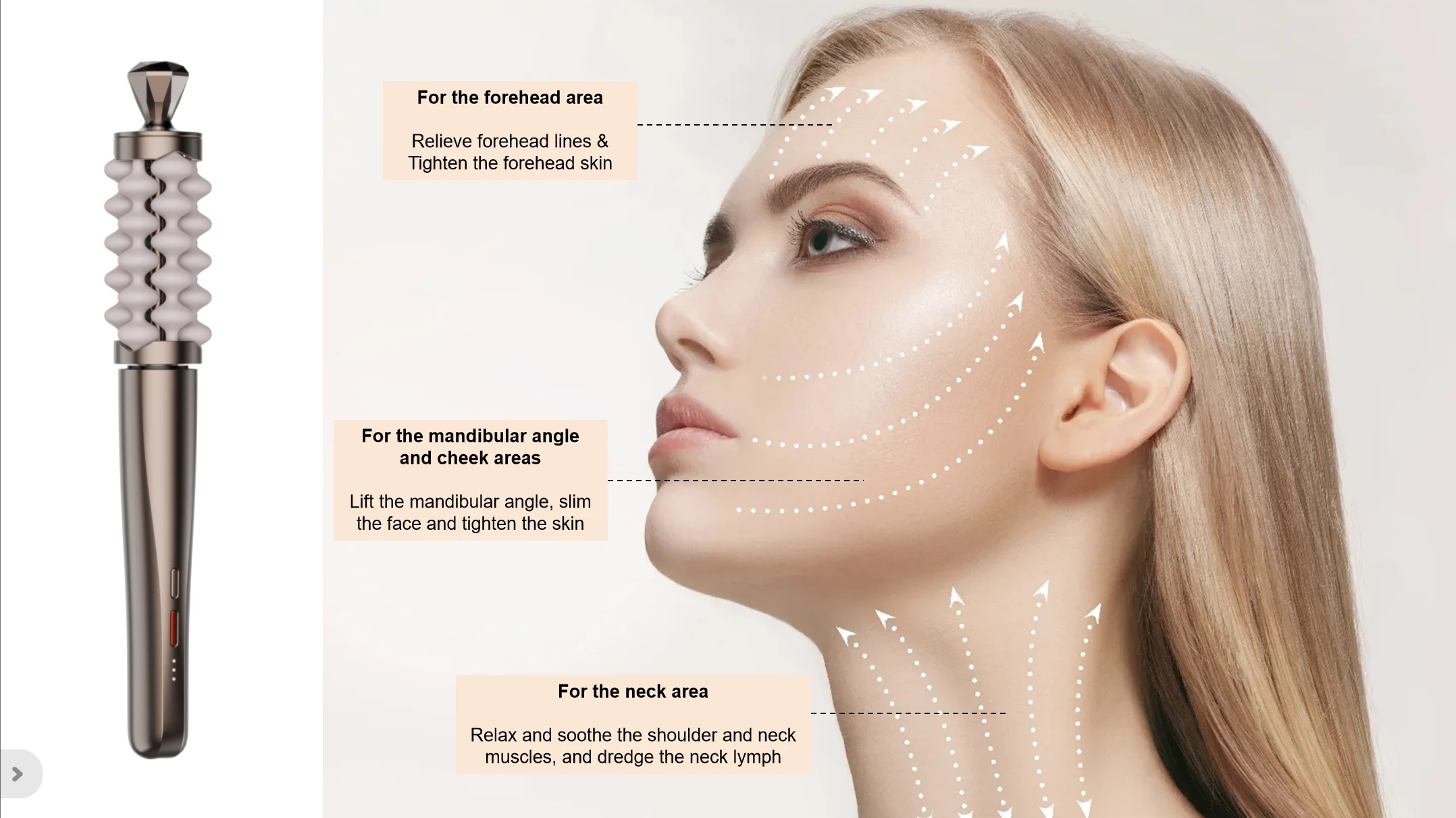새로운 럭셔리 페이셜 마사지 완드 얼굴 목 조각 안티에 - Luxury Skincare Gifts 리뷰 및 가격