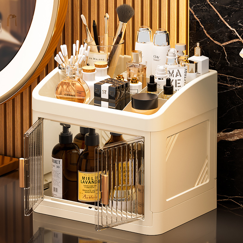 대용량 레이어드 메이크업 수납장, 방진 방수, 고급스럽 - Luxury Skincare Gifts 리뷰 및 가격